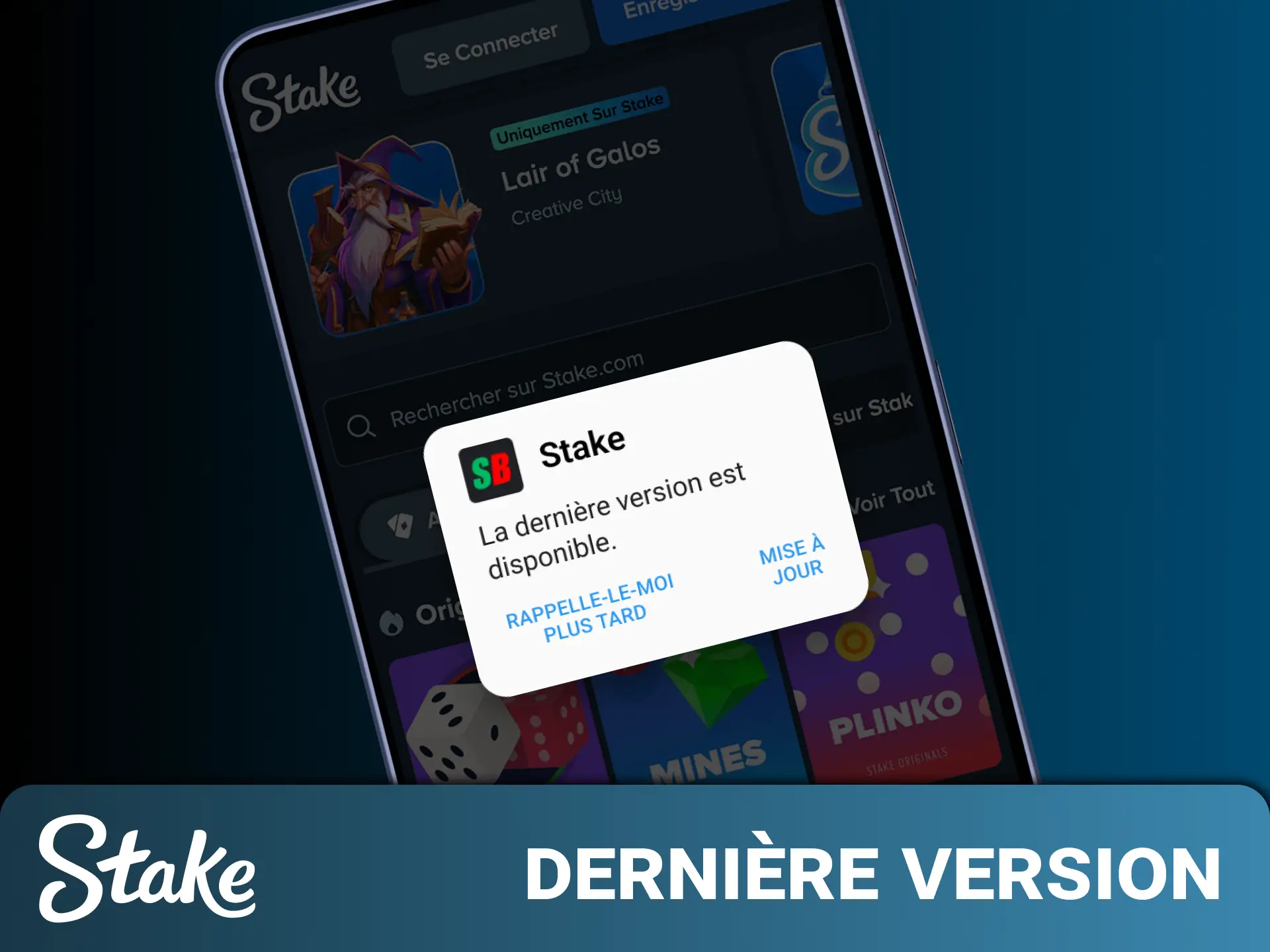 Découvrez la marche à suivre pour mettre à jour facilement l'application Stake vers la dernière version sur votre appareil.