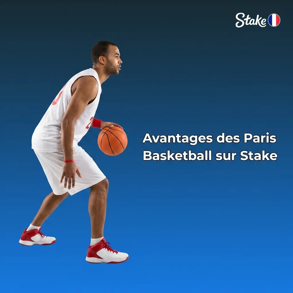 Avantages des paris basketball sur Stake : cotes compétitives, marchés variés, live par quart et licence ANJ française