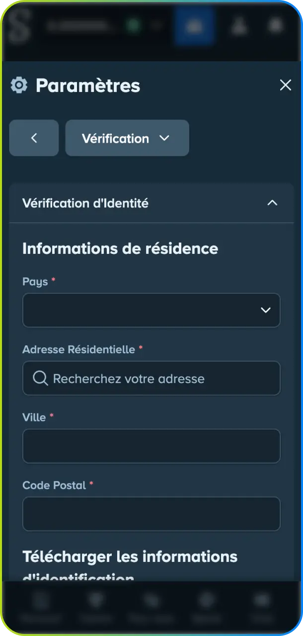 Effectuez la vérification de l'identité pour sécuriser votre compte bonus Stake.