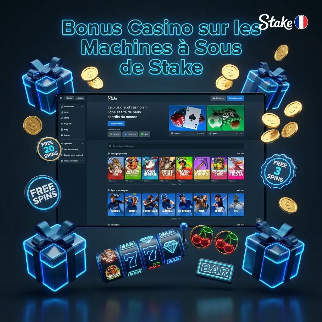 Bonus casino Stake pour machines à sous : rakeback, reload mensuel et programme VIP expliqués