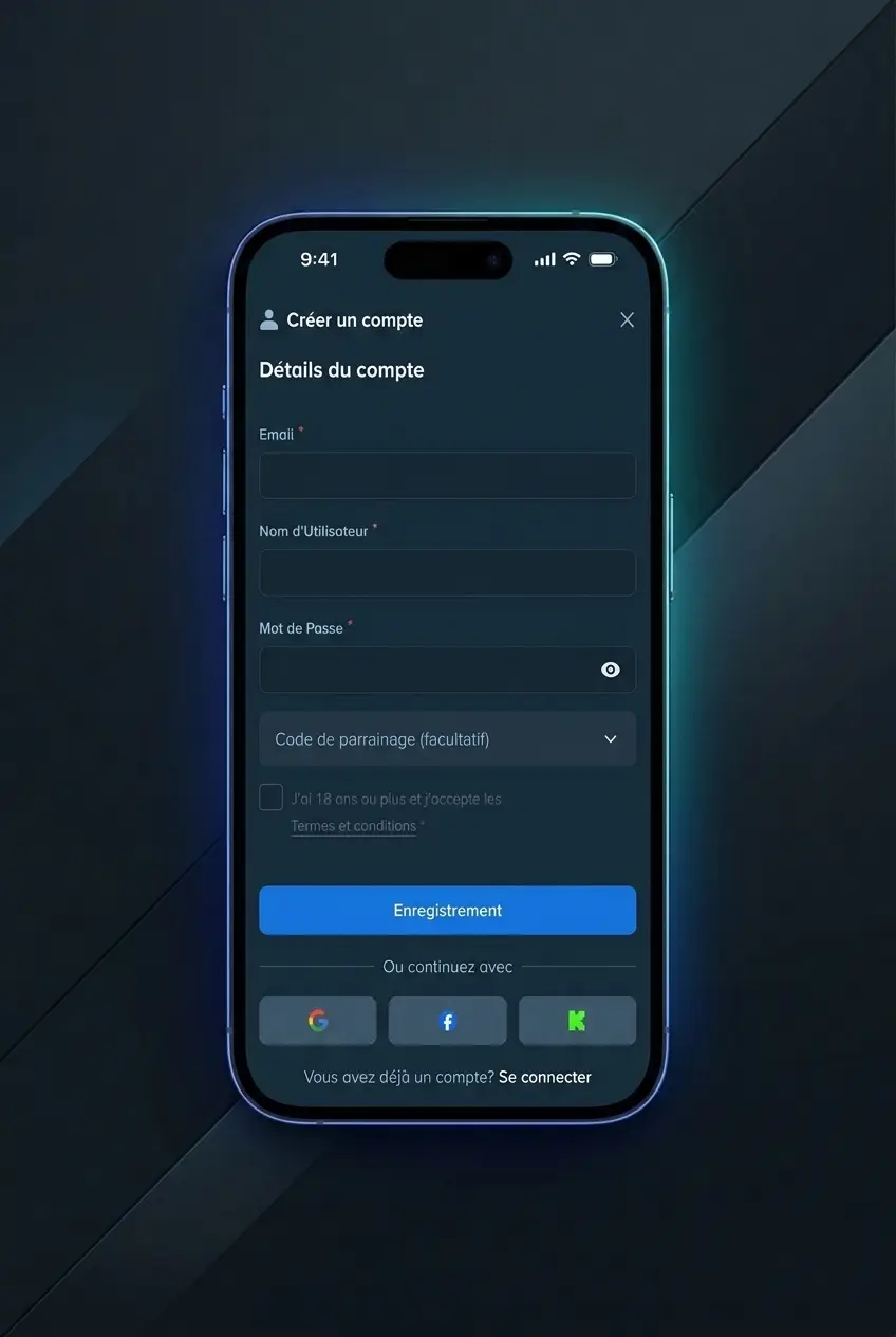 Joueur débutant commençant une partie de poker en ligne sur Stake, avec inscription et dépôt en cryptomonnaie