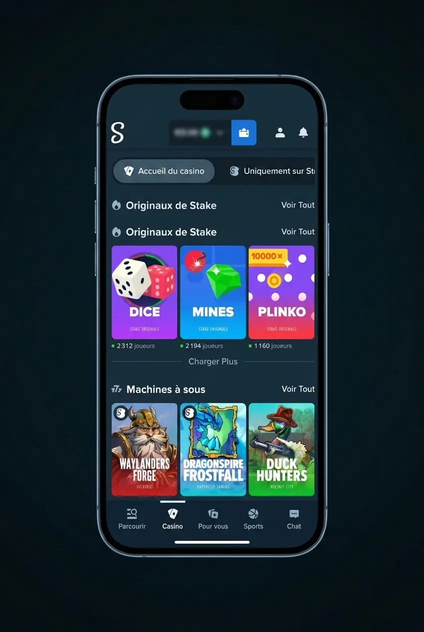 Guide étape par étape pour commencer à jouer sur Stake Casino avec inscription, dépôt et sélection de jeux
