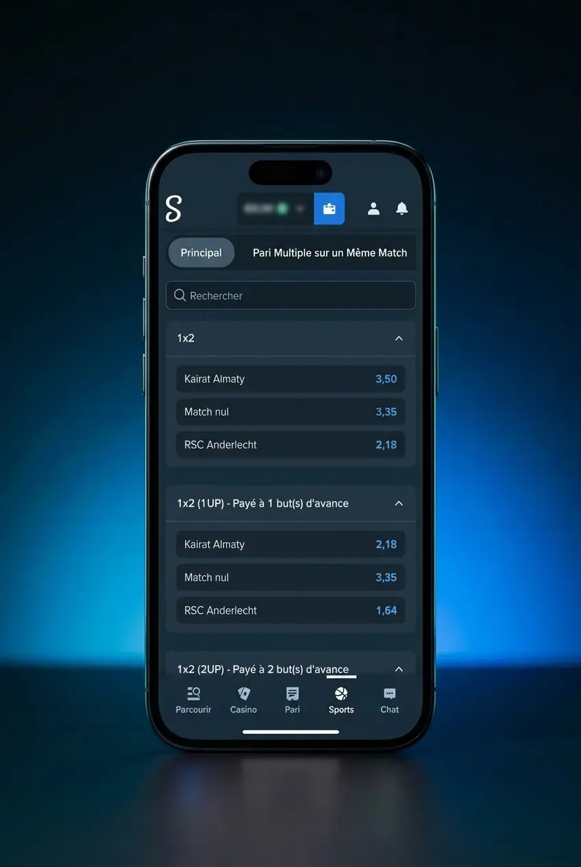 Guide étape par étape pour parier sur le MMA et l'UFC sur Stake, capture d'écran mobile