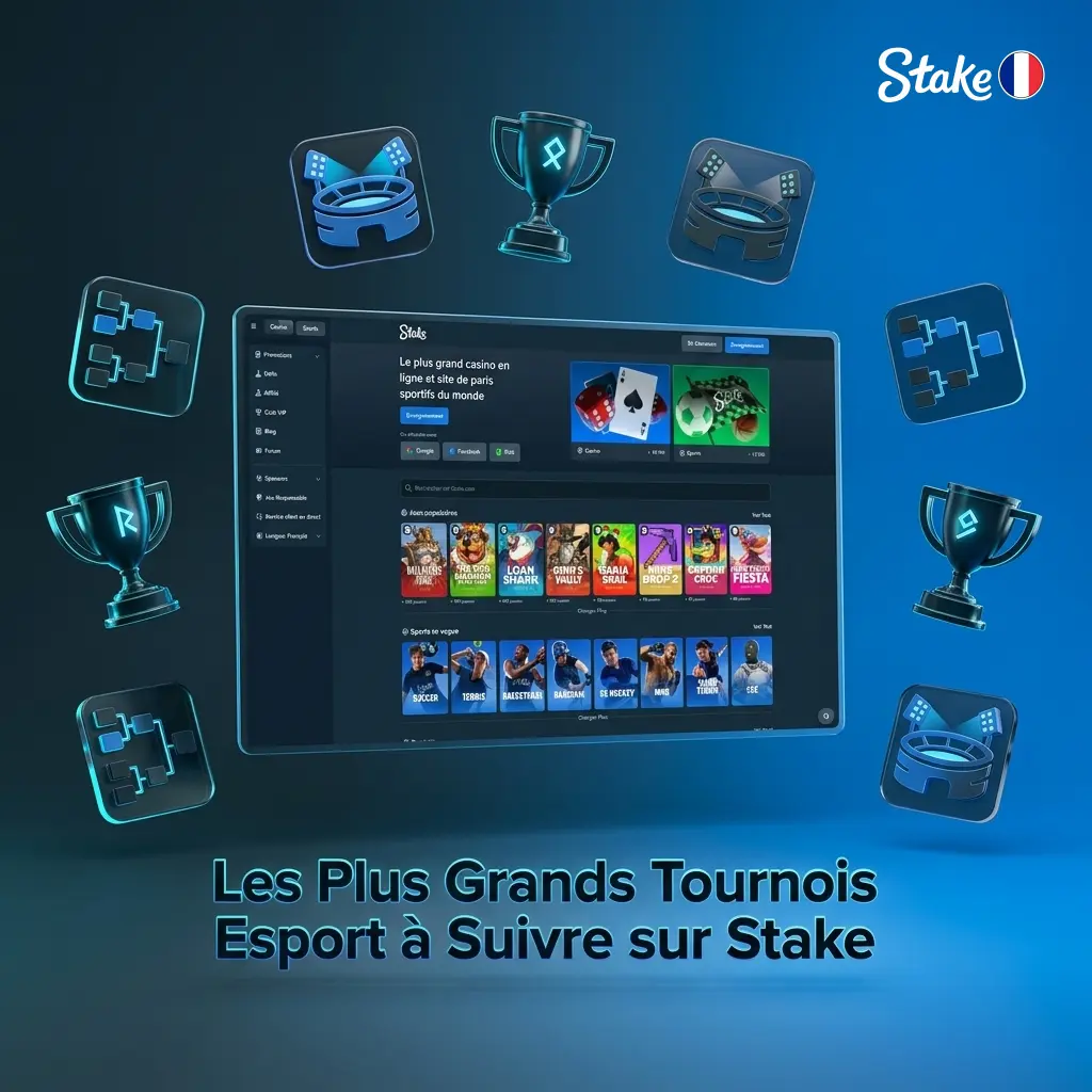 Grands tournois esport sur Stake : CS2, Dota 2, LoL, Valorant, Rocket League et plus