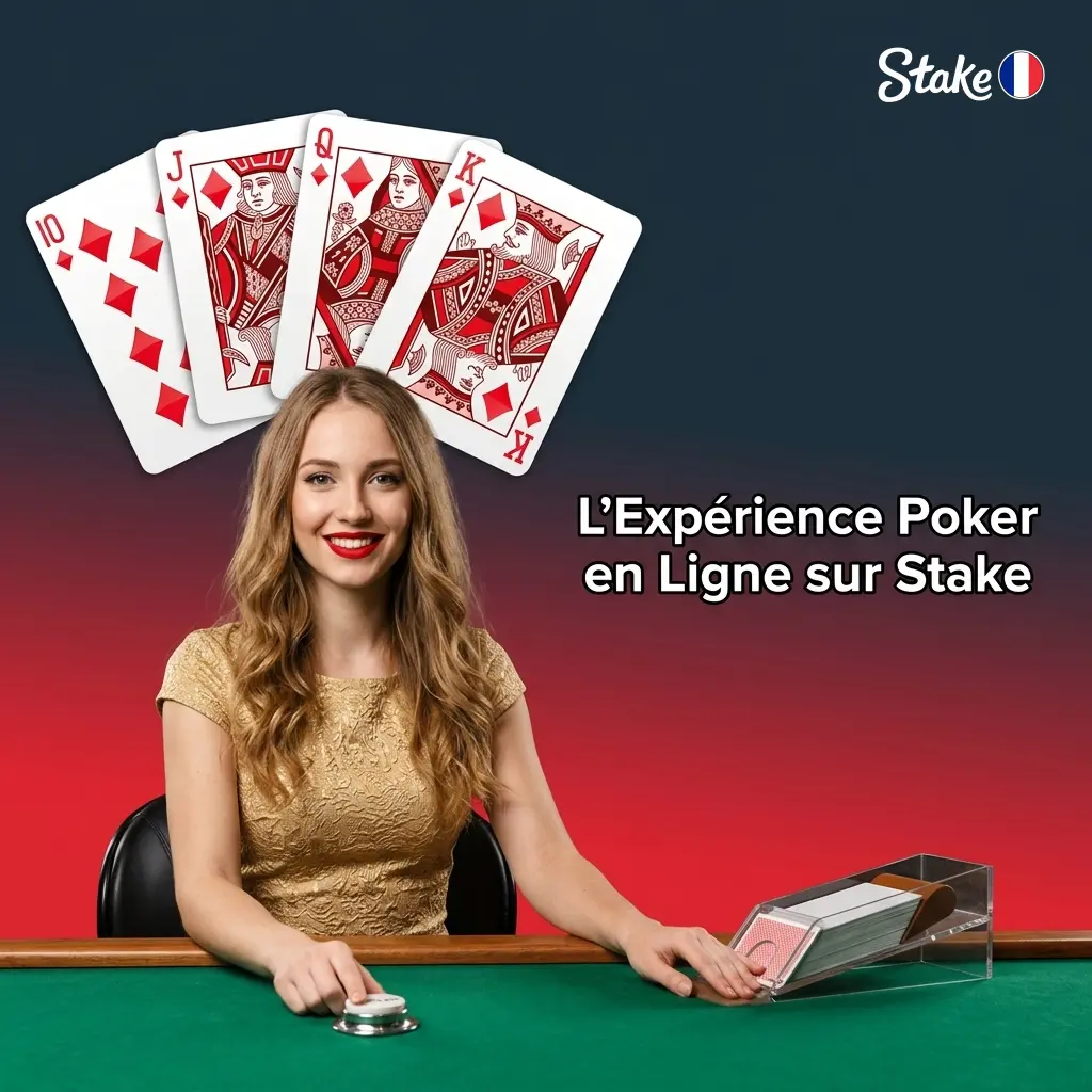 Joueur de poker en ligne sur Stake affrontant adversaires virtuels sur tables de cash game avec stratégie et rapidité