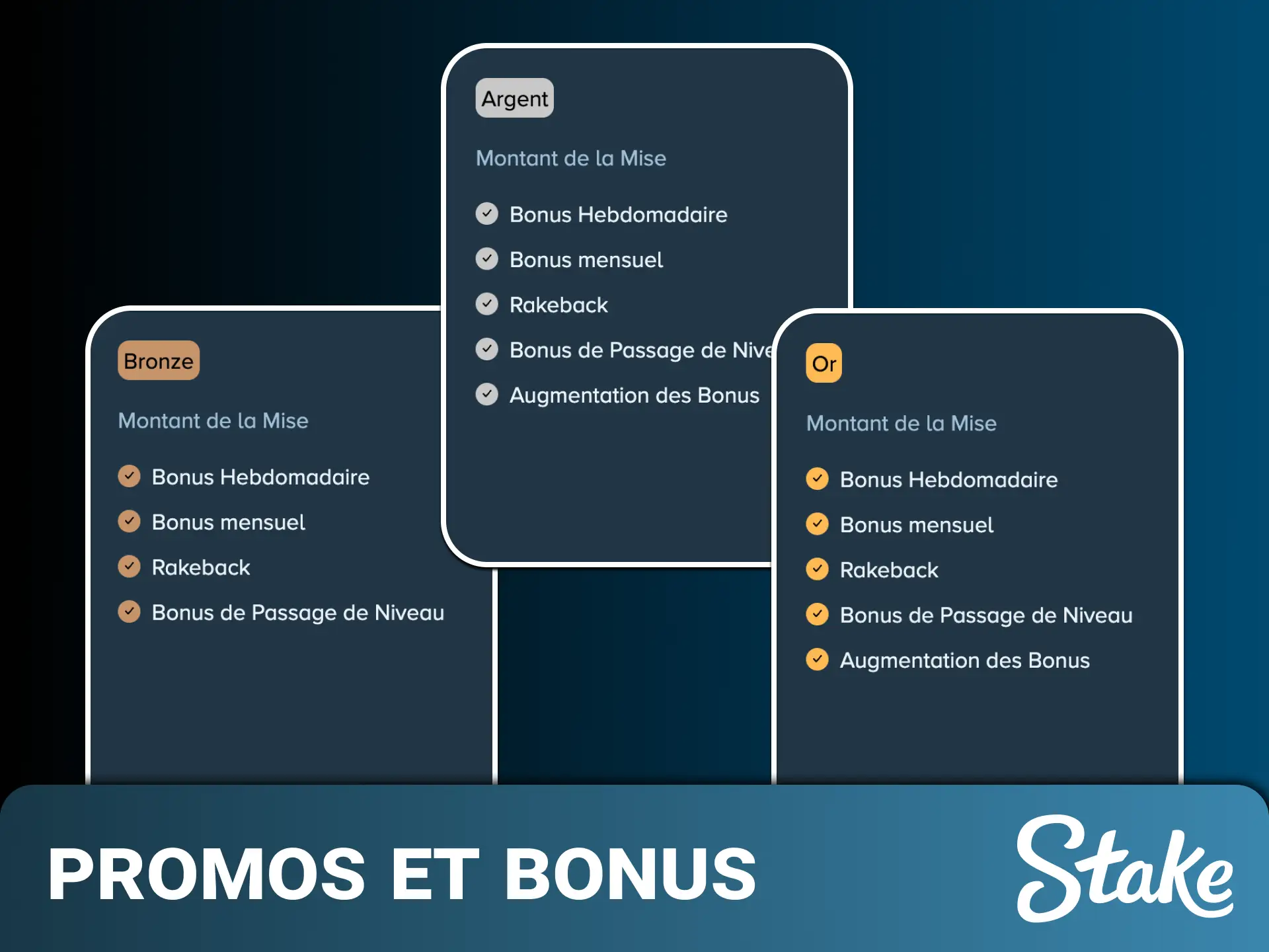 Profitez des meilleures promos et bonus sur vos dépôts en jouant sur Stake.