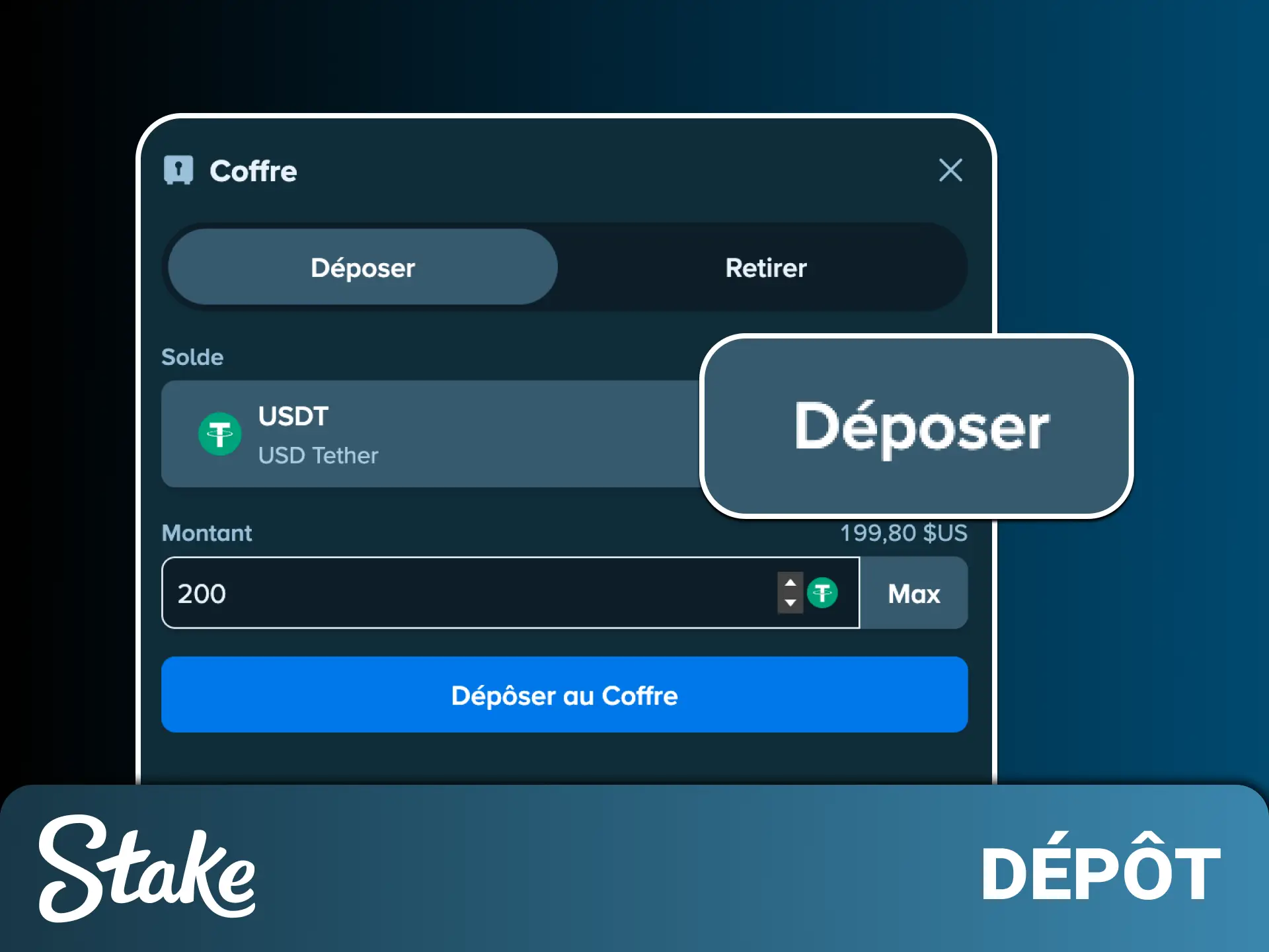 Suivez notre guide pour alimenter votre solde de jeu rapidement sur Stake France.
