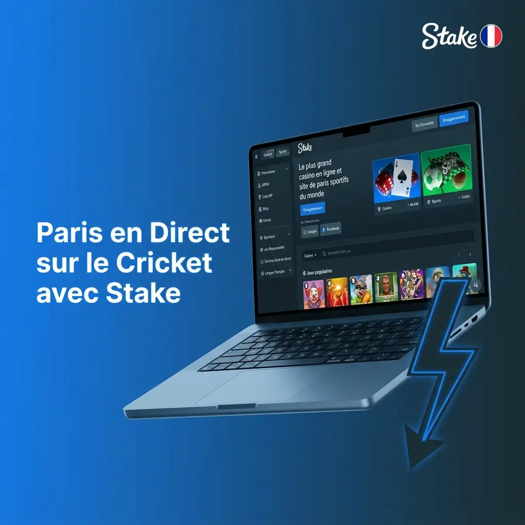 Paris en direct sur le cricket chez Stake avec cotes en temps réel sur IPL, T20 World Cup et Ashes