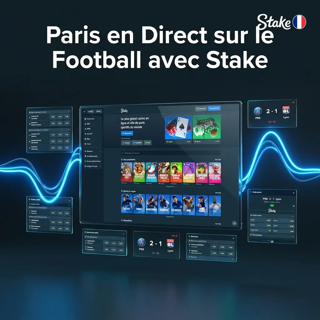 Paris en direct football sur Stake avec cotes actualisées en temps réel pour Ligue 1, Champions League et Premier League