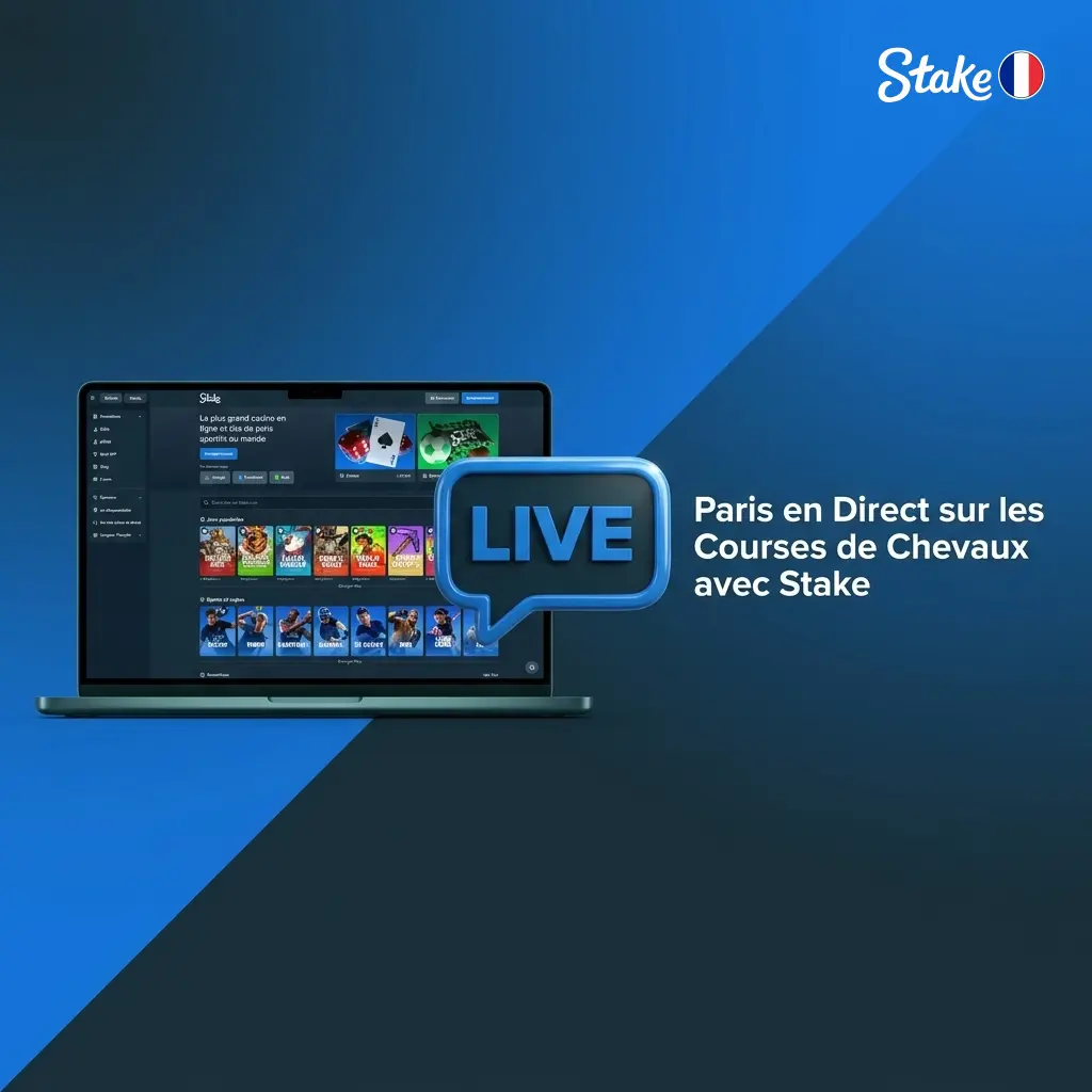 Paris en direct sur les courses de chevaux avec Stake, cotes en temps réel et Cash-Out disponible