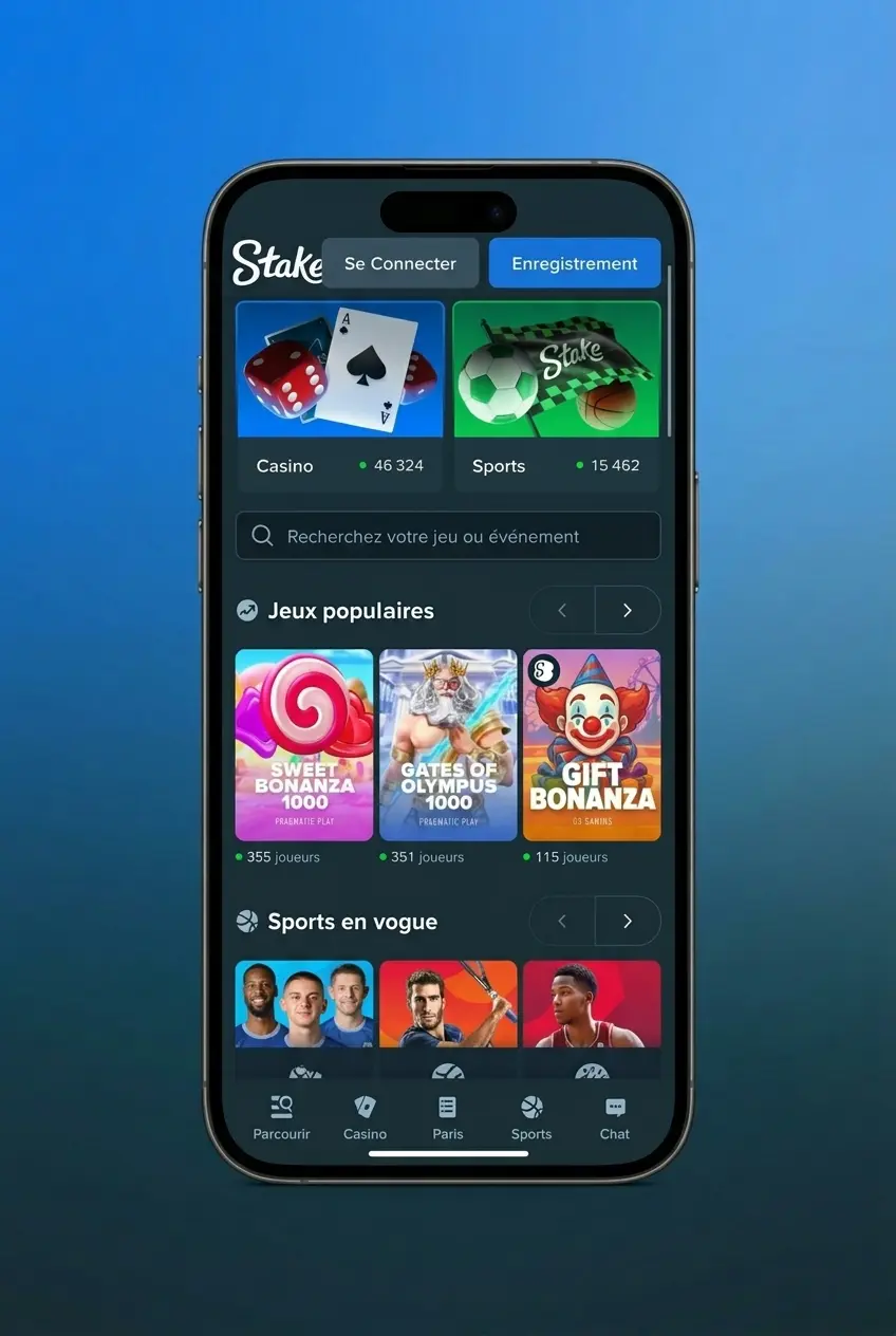 Application mobile Stake pour parier sur le MMA UFC et Bellator sur iOS et Android