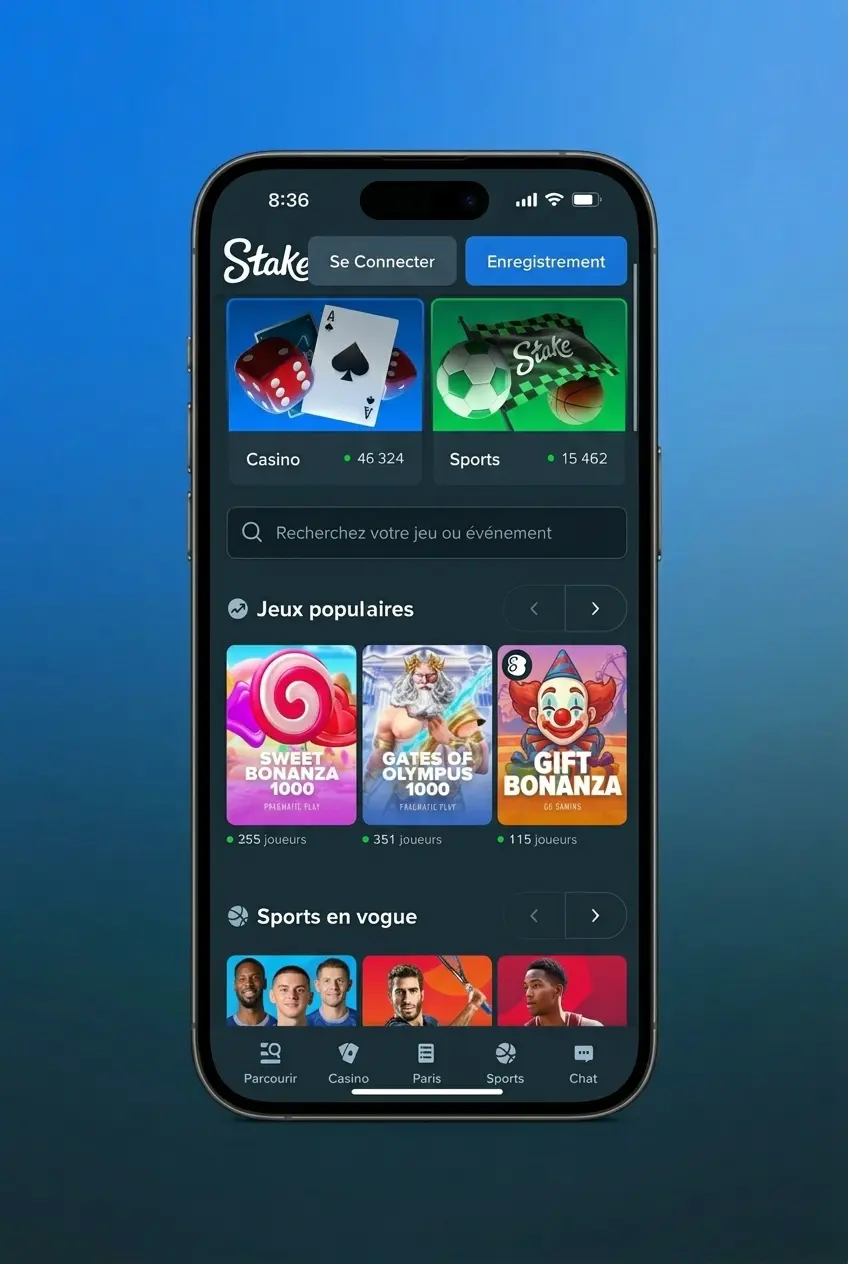 Application Stake mobile pour parier sur le MMA UFC et Bellator sur iOS et Android