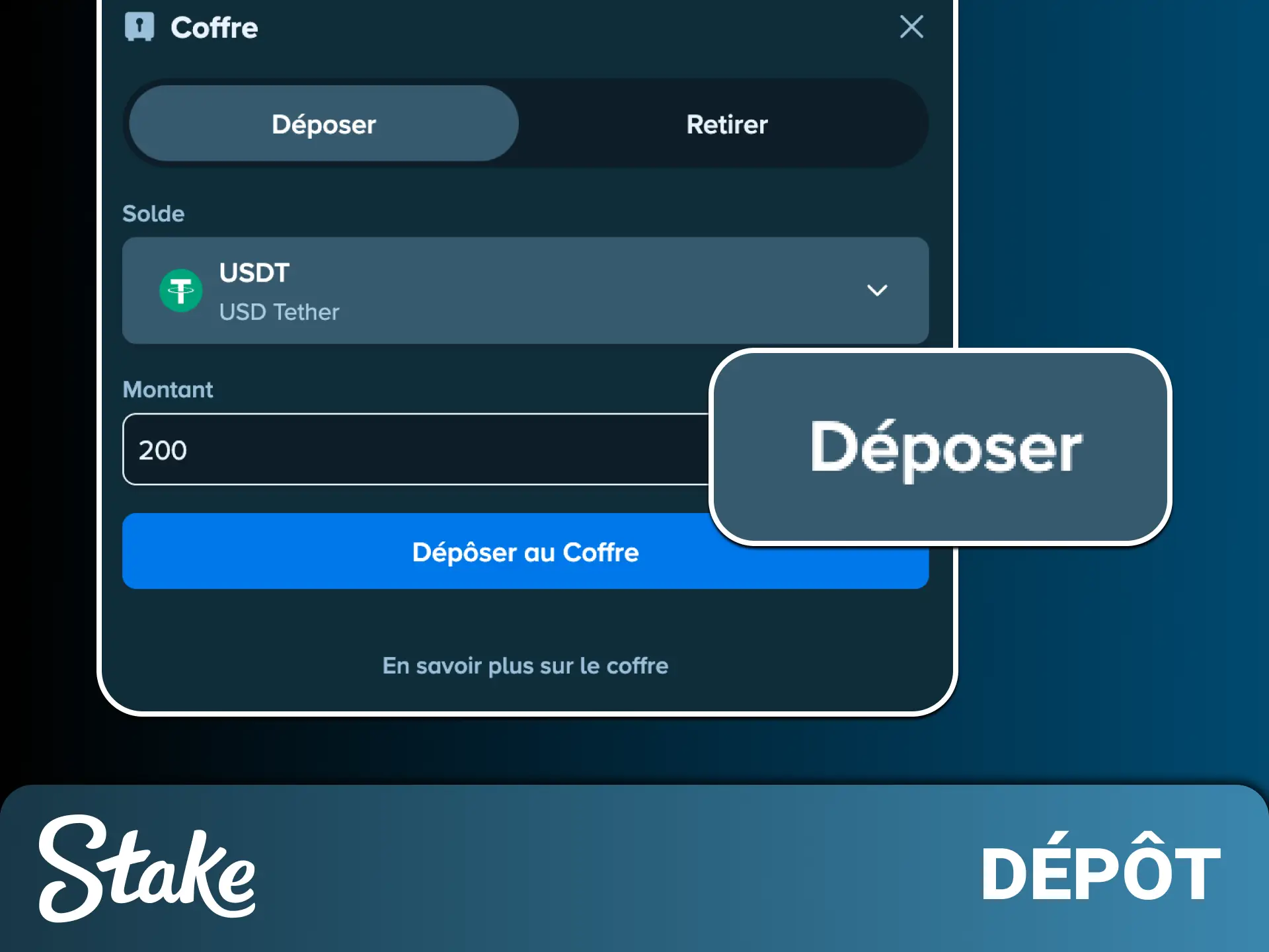 Apprenez comment alimenter votre portefeuille Stake en toute simplicité.