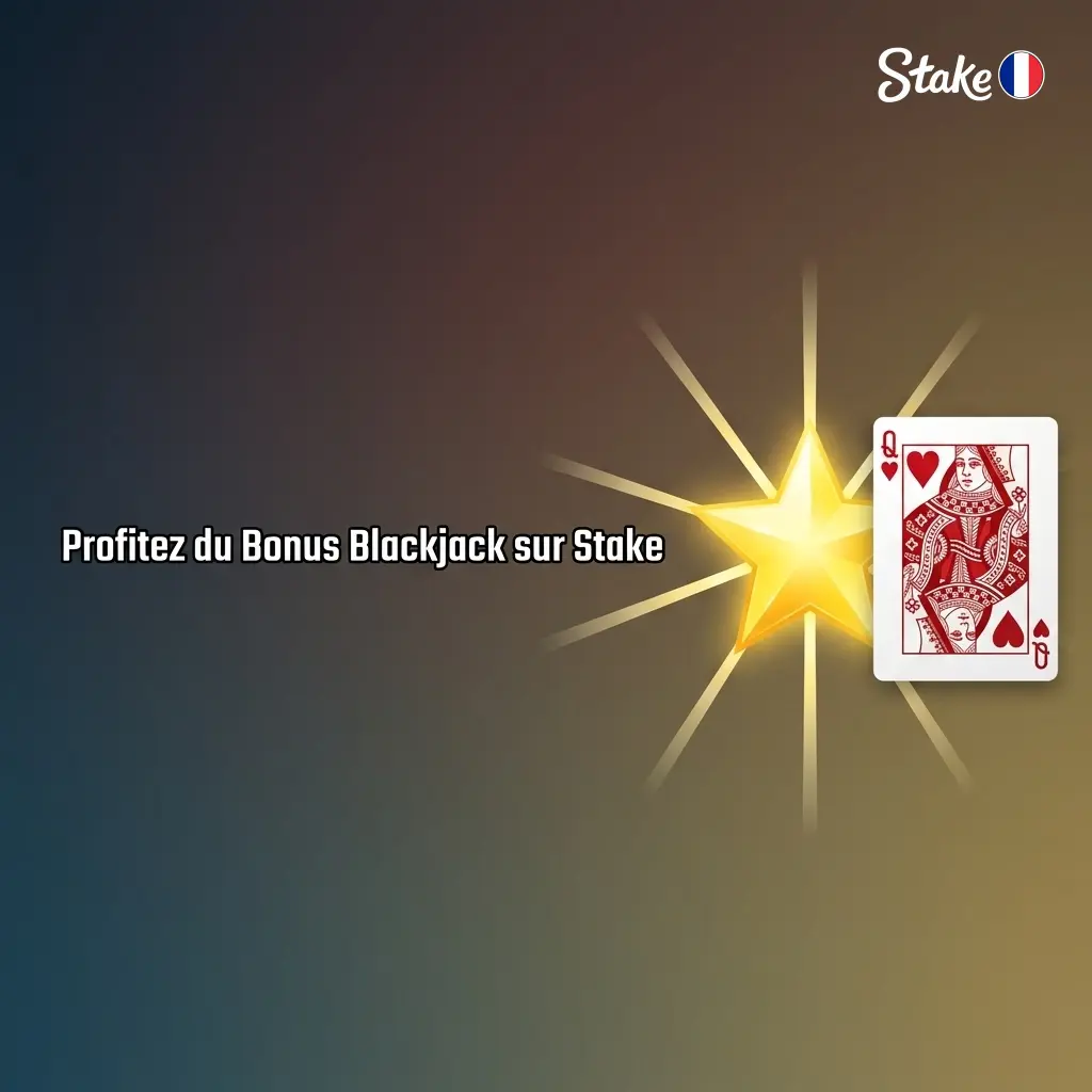 Bonus de bienvenue Stake pour le blackjack : 100% jusqu'à 100 EUR dès le premier dépôt de 20 EUR minimum