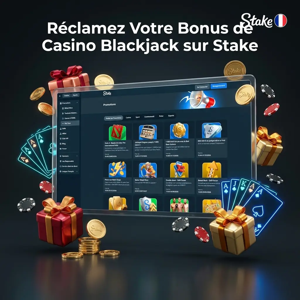 Promotions et bonus blackjack sur Stake Casino pour joueurs français
