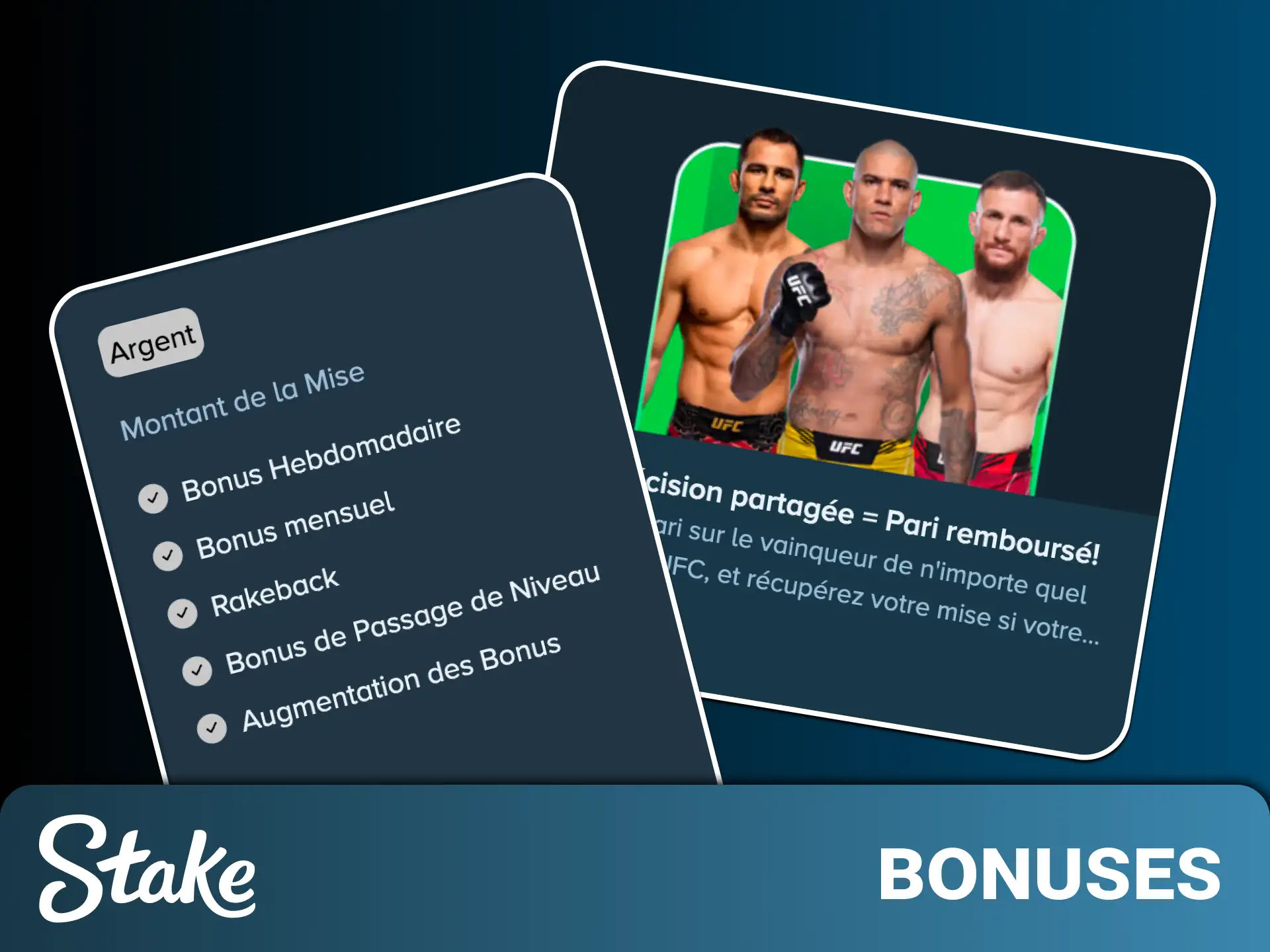 Profitez de promotions exclusives et de récompenses VIP sur la section sport de Stake France.