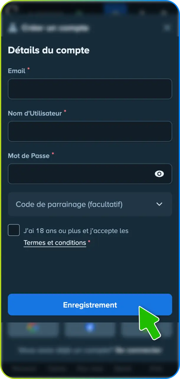 Suivez les étapes d'inscription pour créer un nouveau compte rapidement sur Stake France.