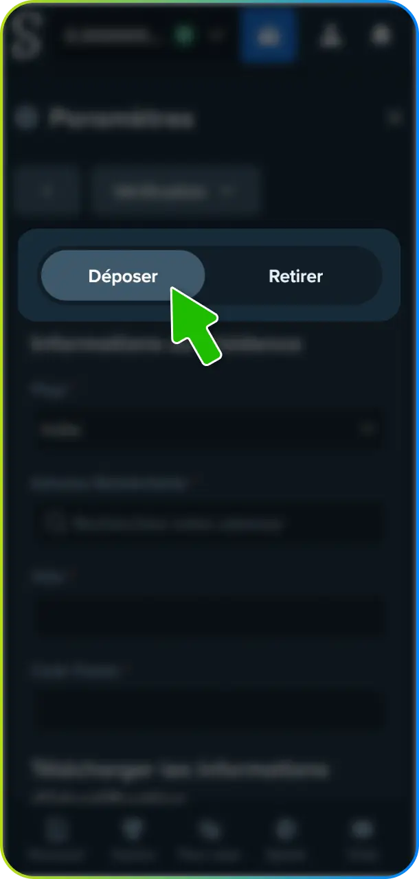 Choisissez votre moyen de paiement préféré afin de déposer des fonds en EUR sur Stake.