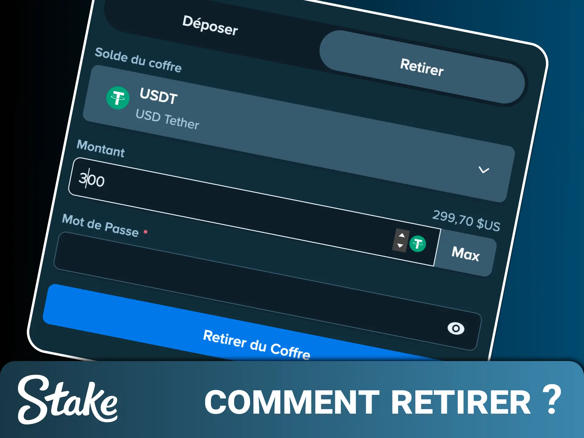Suivez notre guide pratique pour comprendre cómo retirer de l'argent de Stake rapidement.